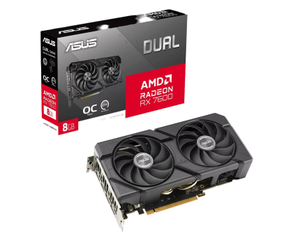 Karta graficzna ASUS Radeon RX 7600 DUAL EVO OC 8GB GDDR6 DUAL-RX7600-O8G-EVO